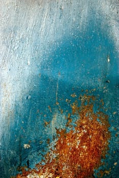 Rusty vintage colored grunge iron textured background