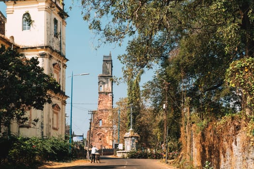 Old Goa, India. Church Of St. Augustine In Ruined Church Complex. Church Was Completed In 1602. World Heritage Site, Churches And Convents Of Goa.