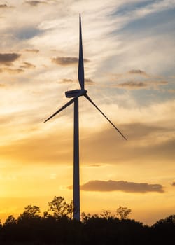 Wind Turbines at sunset