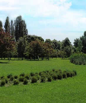 Park in spring time
