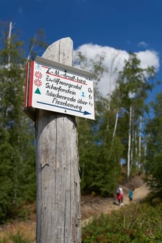 Guide with popular destinations near the city of Wernigerode in the Harz National Park in Germany