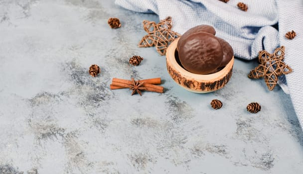 Nurnberg elisen gingerbread, traditional german chocolate coated christmas sweets