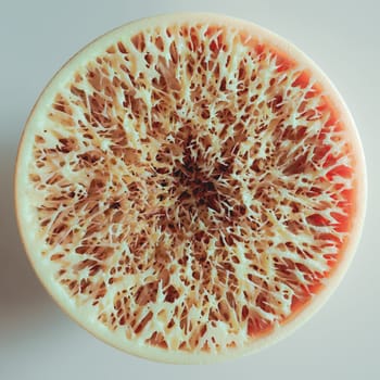 Osteoporosis - Cross Section of a bone -- 3D Rendering