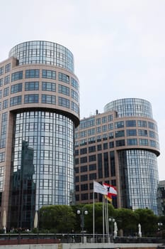 Büro- und Geschäftskomplex Spree-Bogen, zeitweise Sitz des Bundesinnenministeriums, Deutschland, Berlin