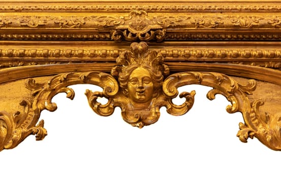 Antique baroque frame decoration with blank empty copy space - picture