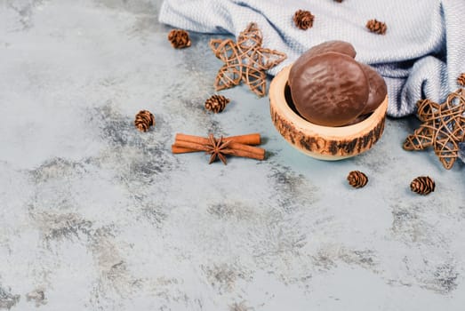 Nurnberg elisen gingerbread, traditional german chocolate coated christmas sweets