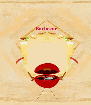 Vintage Barbecue Party Invitation