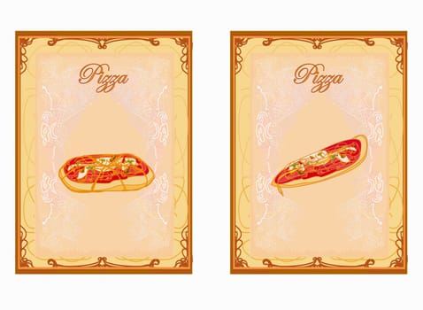 Pizza Menu card set