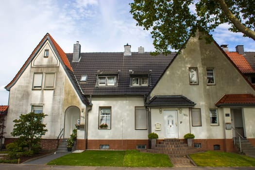 Kamp-Lintfort - street in German small town, North-Rhine Westphalia, Germany