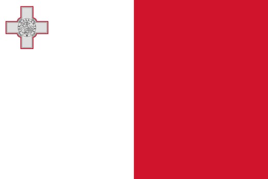 A Malta flag background illustration large file red white