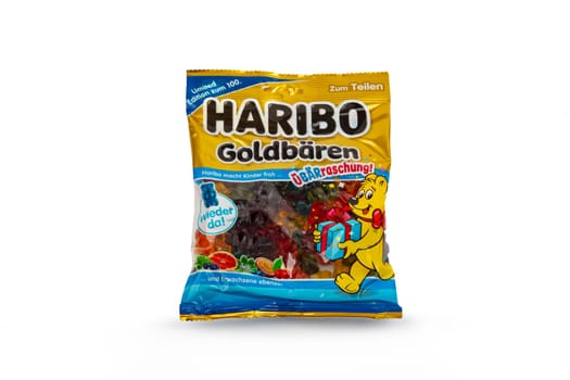 WETZLAR, GERMANY 2022-08-02: HARIBO Gold Bears Limited Edition