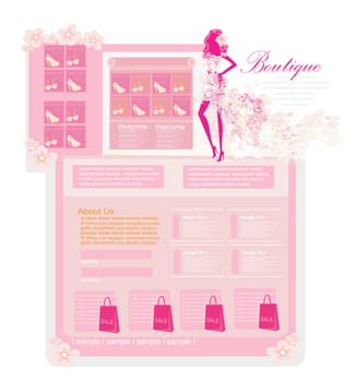 Fashion shopping Website template