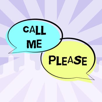 Writing displaying text Call Me Please, Business concept Asking for communication by telephone to talk about something Woman Wearing Vr Glasses And Pointing On Recent Updates With Pen.