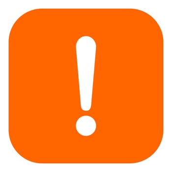 Exclamation mark and app icon