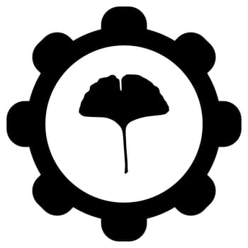 Ginkgo leaf and wheel