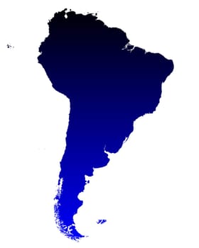 Map of South America