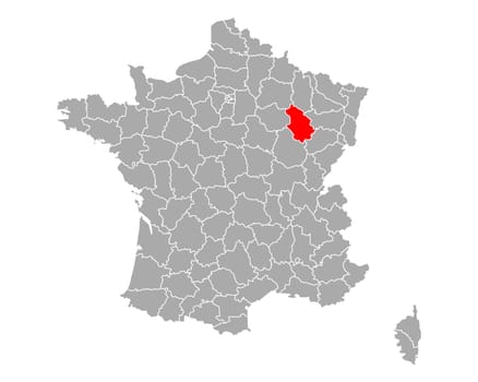 Map of Haute-Marne in France