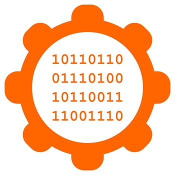 Binary code and wheel