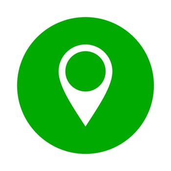 Location pin and circle