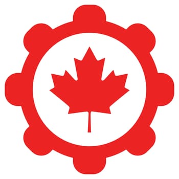 Maple leaf and wheel