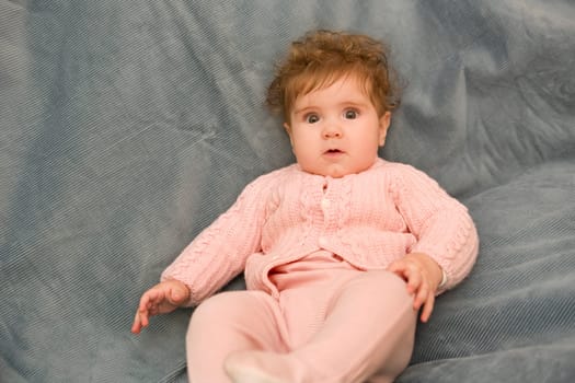 young baby portrait, studio picture