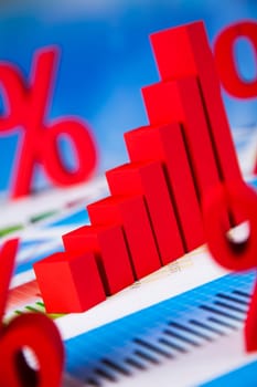 Percentage, Concept of discount colorful tone