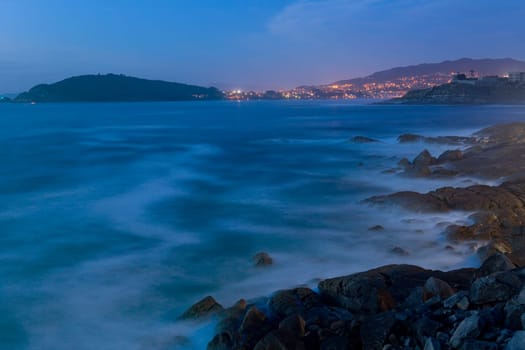 Long exposure at the coast of Baiona, Galicia, Spain