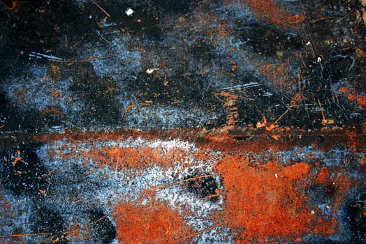 Rusty vintage colored grunge iron textured background