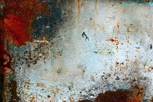 Rusty vintage colored grunge iron textured background