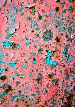 Rusty vintage colored grunge iron textured background