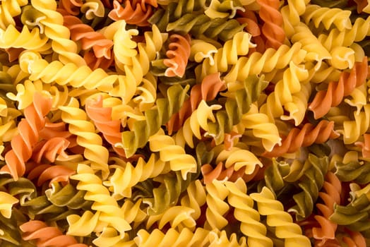 Three different colours of Fussily fill the image. The colours are white, green, and red, and refers to the Italian national flag colours.