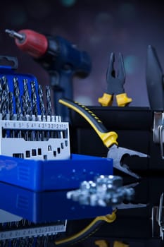 Construction tools, house renovation concept