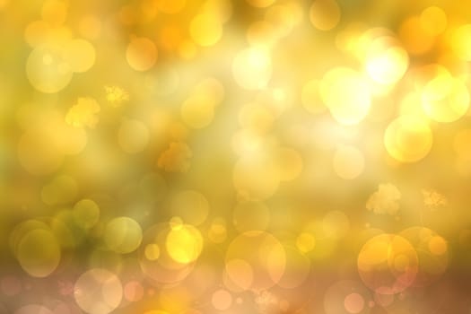 Hello autumn background. Abstract autumn gradient gold yellow orange various leaves texture. Indian summer. Card design with space for text. Beautiful backdrop.