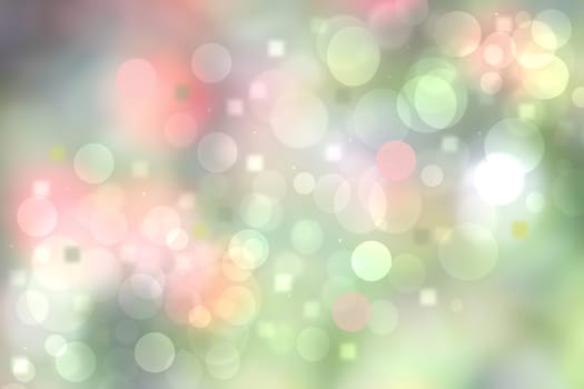 Abstract festive fresh colorful pastel background texture with squares and circular bokeh lights. Beautiful texture for holidays and other festivals.