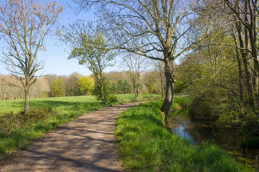 German countryside landscape, Lower Rhine Region