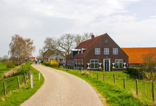 county landscape in the Netherlands, near Ooij, Gelderland