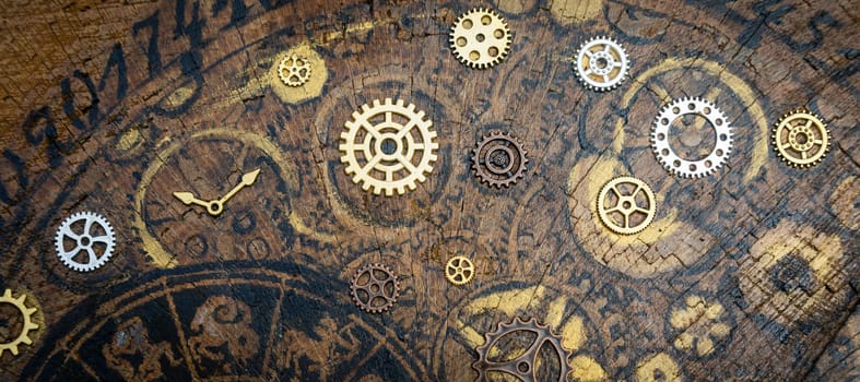 Vintage time background - Concept for aged, calendar, timer.