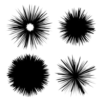 Explode Flash, Cartoon Explosion, Star Burst Isolated on White Background.