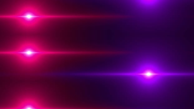 Fractal rays with glowing impulse lights. Computer generated 3d render