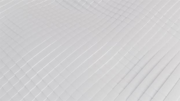 Waves of squares. Computer generated 3d render