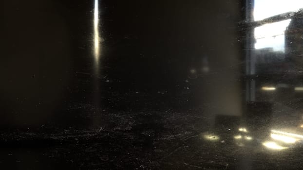 3d dust glass. Computer generated 3d render