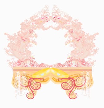 wedding Invitation card with rings