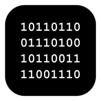 Binary code and app icon
