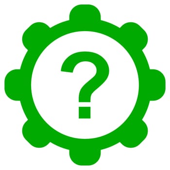 Question mark and wheel
