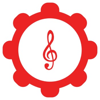 Violin clef and wheel