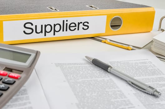 Folder with the label Suppliers