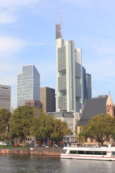 Frankfurt, Germany October 11, 2016: The skyscrapers of the financial district.Frankfurt,
