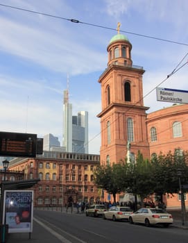 Frankfurt, Germany October 11, 2016: St Paul's Church (German: Paulskirche) is a Protestant church in Paulsplatz.