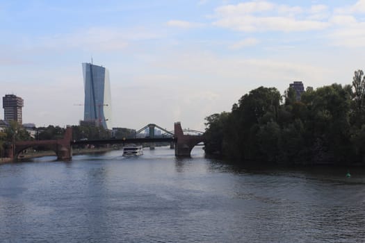 Frankfurt, Germany October 11, 2016: The skyscrapers of the financial district.Frankfurt, Deutschland 11. Oktober 2016: Die Hochhäuser des Bankenviertels