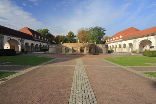 Bad Nauheim, Germany October 14, 2016: Bad Nauheim is a town in the Wetteraukreis district of Hesse state of Germany.Bad Nauheim, Deutschland 14. Oktober 2016: Bad Nauheim ist eine Kurstadt und nach Bad Vilbel die zweitgrößte Stadt im Wetteraukreis in Hessen (Deutschland)